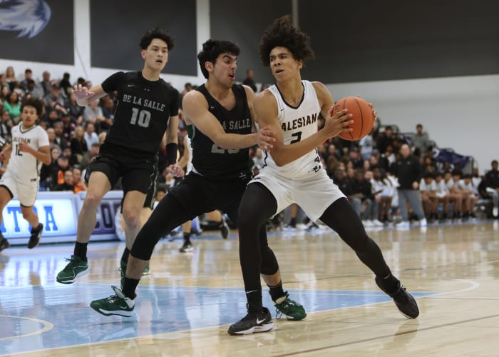 De La Salle vs. Salesian first half by Dennis Lee at Contra Costa College 2-23-24022320249